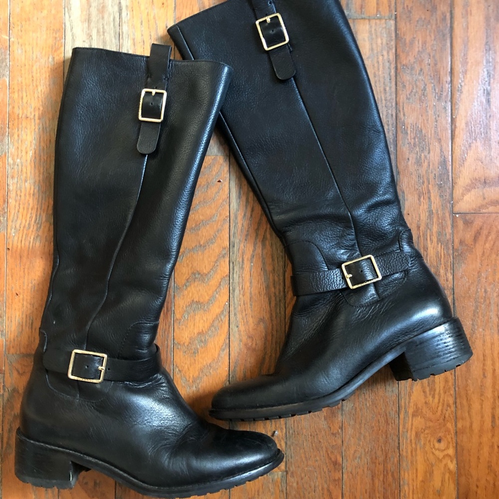 Cole Haan Black Tall Knee High Boots